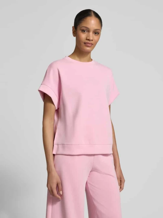 Zdjęcie produktu Bluza z mieszanki modalu z okrągłym dekoltem Rich & Royal Różowy
