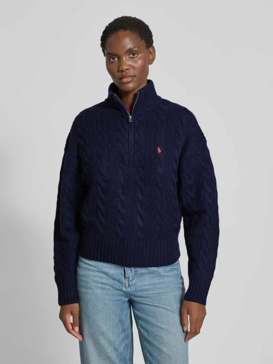 Zdjęcie produktu Troyer z mieszanki wełny i kaszmiru Polo Ralph Lauren Granatowy