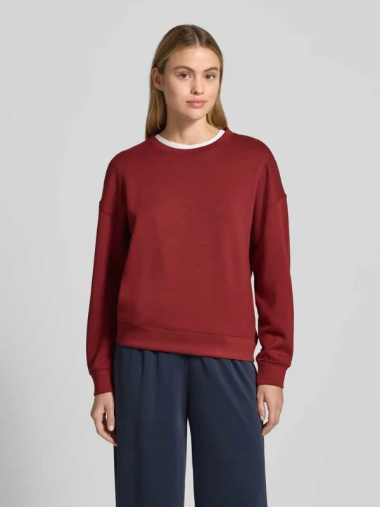 Zdjęcie produktu Bluza z mieszanki wiskozy model ‘Ima’ MSCH Copenhagen Ciemnoczerwony