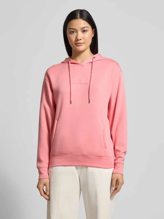 Zdjęcie produktu Bluza z kapturem z Mieszanka wiskozy z logo Model „IMA” MSCH Copenhagen Mocnoróżowy