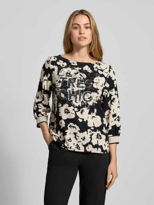 Zdjęcie produktu Bluza z mieszanki wiskozy z rękawem o dł. 3 / 4 Betty Barclay Czarny