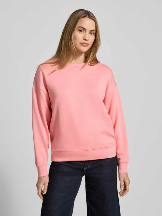 Zdjęcie produktu Bluza z Mieszanka wiskozy z Okrągły dekolt Model 'Ima' MSCH Copenhagen Mocnoróżowy