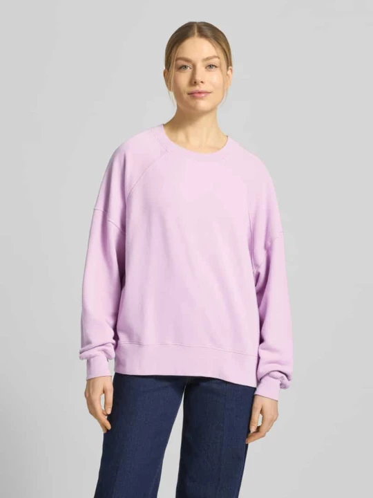 Zdjęcie produktu Bluza z mocno obniżonymi ramionami model 'ATUBAY' American Vintage Jasnofioletowy