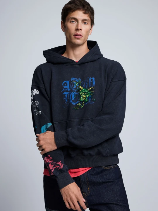 Zdjęcie produktu Bluza z nadrukiem Desigual czarny