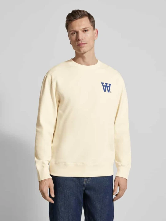 Zdjęcie produktu Bluza z nadrukiem logo model 'NOEL' Wood Wood Écru
