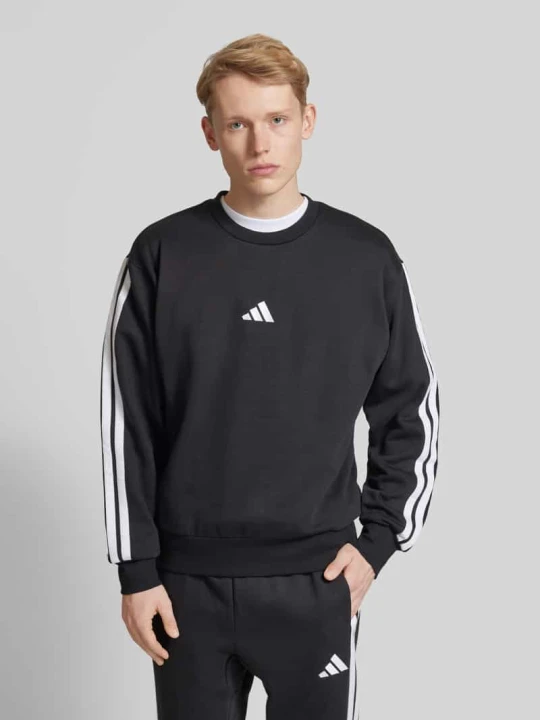 Zdjęcie produktu Bluza z nadrukiem z logo Adidas Czarny