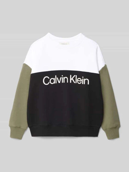 Zdjęcie produktu Bluza z nadrukiem z logo Calvin Klein Jeans Czarny