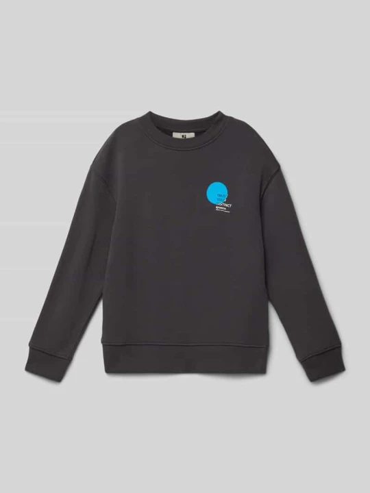 Zdjęcie produktu Bluza z nadrukiem z logo Garcia Grafitowy