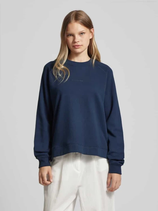 Zdjęcie produktu Bluza z nadrukiem z logo Marc O'Polo Granatowy