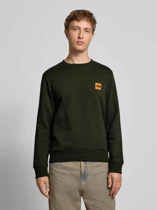 Zdjęcie produktu Bluza z nadrukiem z logo model ‘BRANDY’ Jack&Jones Ciemnozielony