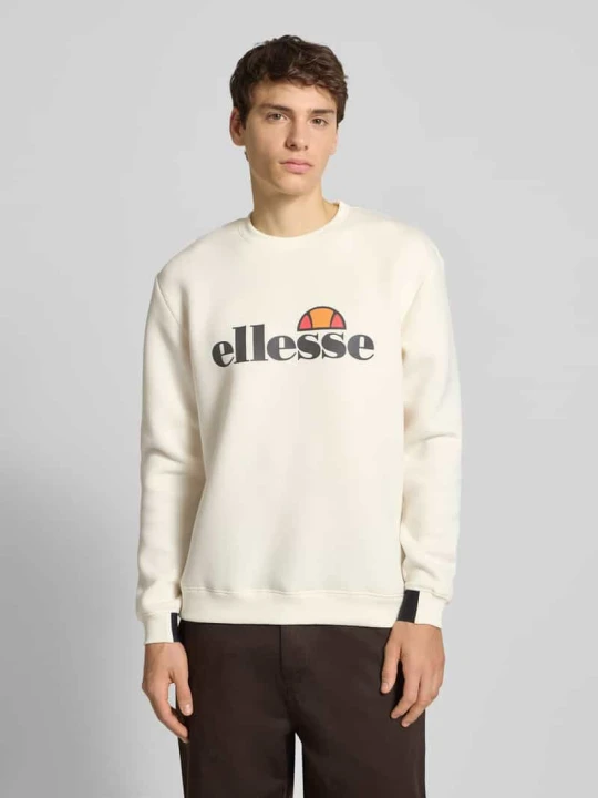 Zdjęcie produktu Bluza z nadrukiem z logo model ‘CORVARO’ Ellesse Złamany biały