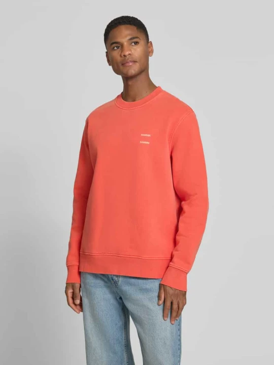 Zdjęcie produktu Bluza z nadrukiem z logo model „JOEL” Samsøe Samsøe Jasnoczerwony