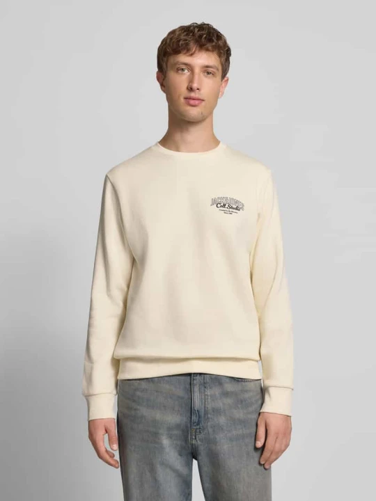 Zdjęcie produktu Bluza z nadrukiem z logo model ‘MAKOTO’ Jack&Jones Złamany biały
