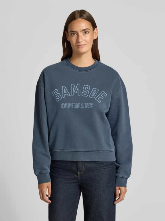 Zdjęcie produktu Bluza z nadrukiem z logo model 'SAVAN' Samsøe Samsøe