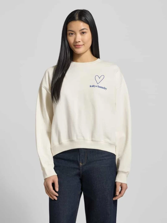 Zdjęcie produktu Bluza z nadrukiem z logo model ‘Sydney’ Lollys Laundry Królewski niebieski