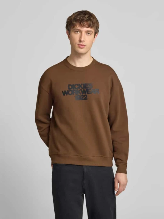 Zdjęcie produktu Bluza z nadrukiem z logo model 'TORREY' Dickies Ciemnobrązowy