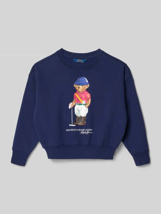 Zdjęcie produktu Bluza z nadrukiem z logo Polo Ralph Lauren Granatowy