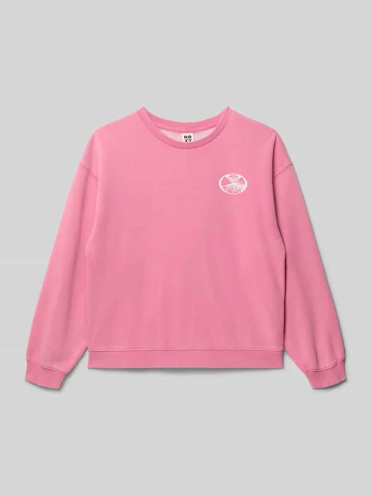 Zdjęcie produktu Bluza z nadrukiem z logo Roxy Mocnoróżowy
