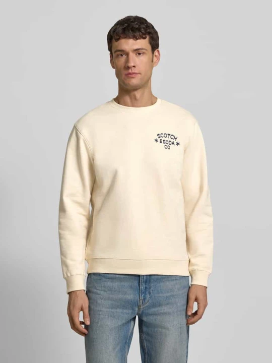 Zdjęcie produktu Bluza z nadrukiem z logo Scotch & Soda Złamany biały