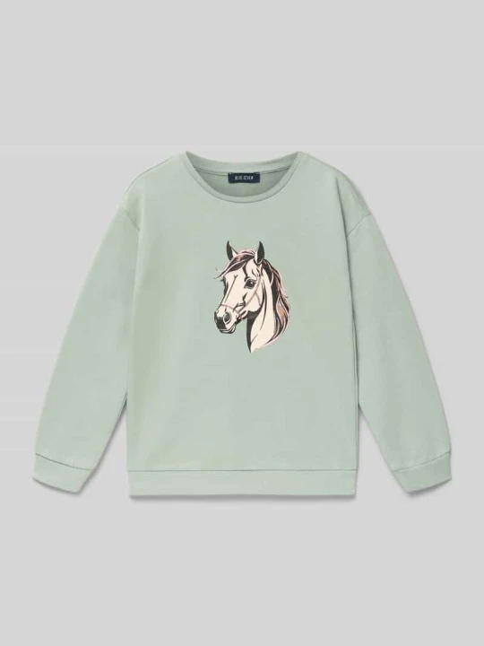 Zdjęcie produktu Bluza z nadrukiem z motywem BLUE SEVEN Miętowy