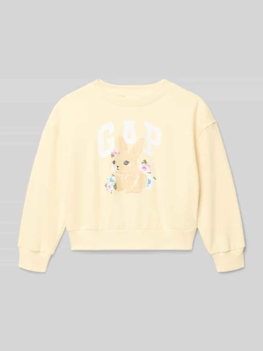 Zdjęcie produktu Bluza z nadrukiem z motywem i logo GAP Jasnożółty
