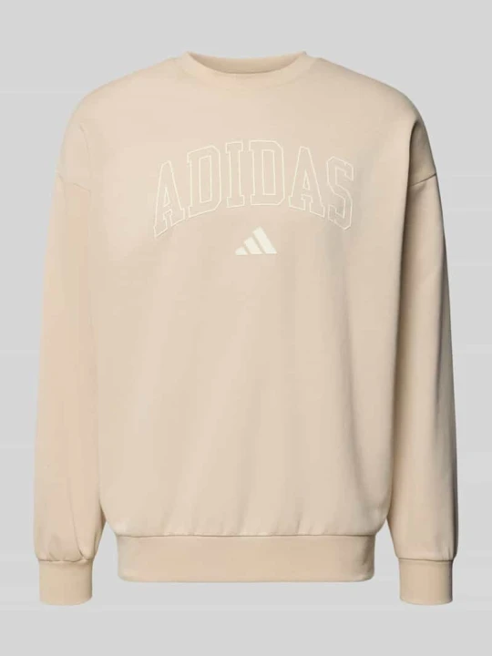 Zdjęcie produktu Bluza z napisem z logo Adidas Beżowy