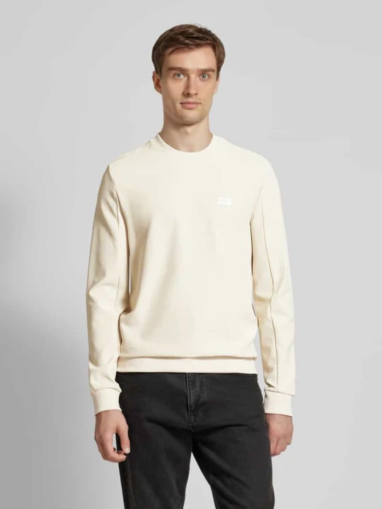 Zdjęcie produktu Bluza z naszywką z logo Guess Beżowy