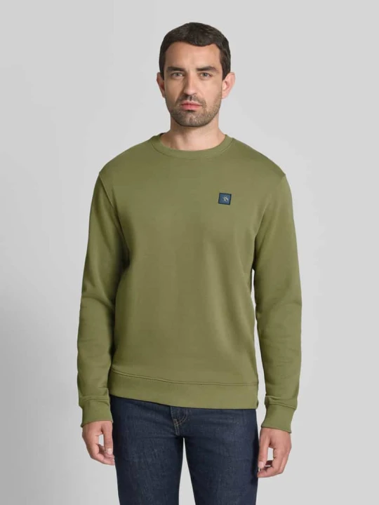Zdjęcie produktu Bluza z naszywką z logo i okrągłym dekoltem Scotch & Soda Trawiasty zielony