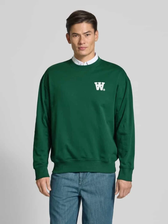 Zdjęcie produktu Bluza z naszywką z logo model ‘Noel’ Wood Wood Zielony