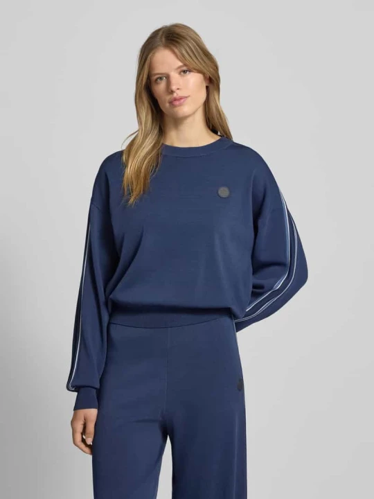 Zdjęcie produktu Bluza z naszywką z logo model ‘RETREAT’ P.E Nation Ciemnoniebieski