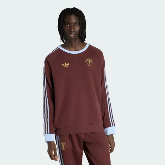 Zdjęcie produktu Bluza z okrągłym dekoltem Aston Villa FC Originals Adidas Mystery Brown
