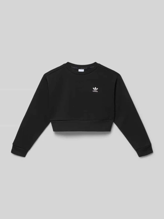 Zdjęcie produktu Bluza z okrągłym dekoltem i haftowanym logo adidas Originals Czarny