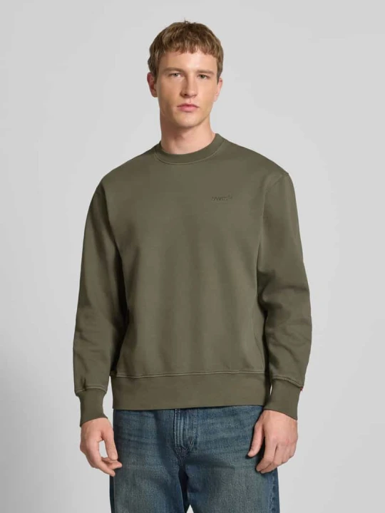 Zdjęcie produktu Bluza z okrągłym dekoltem i wyhaftowanym logo Levi's Oliwkowy