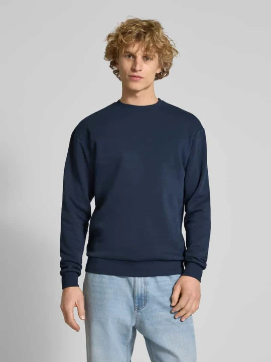 Zdjęcie produktu Bluza z okrągłym dekoltem model ‘BRADLEY’ Jack&Jones Ciemnoniebieski