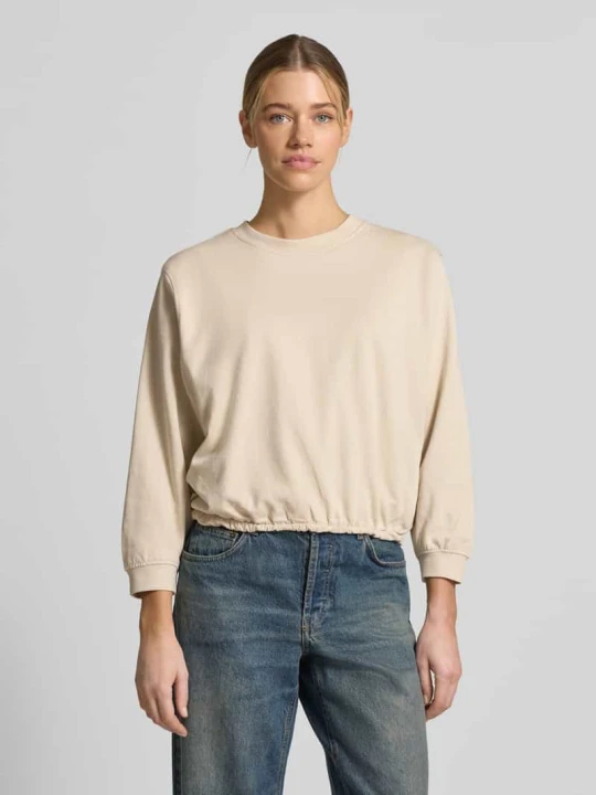 Zdjęcie produktu Bluza z okrągłym dekoltem model 'Saida' Freequent Piaskowy