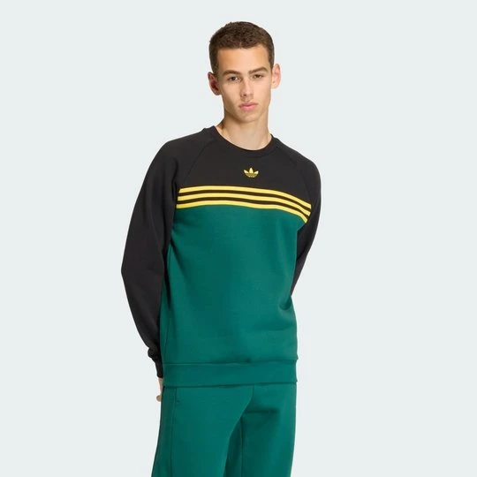 Zdjęcie produktu Bluza z okrągłym dekoltem w paski na piersi Adidas
