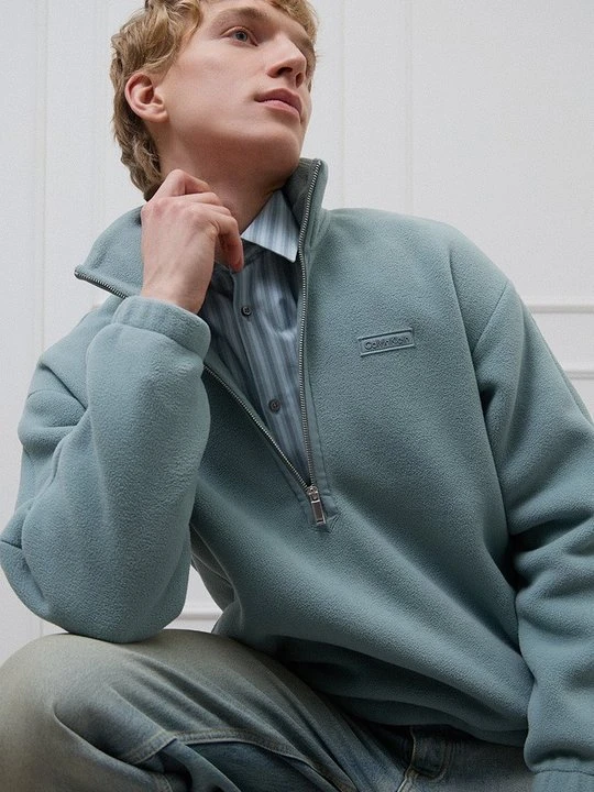 Zdjęcie produktu Bluza z polaru Calvin Klein niebieski