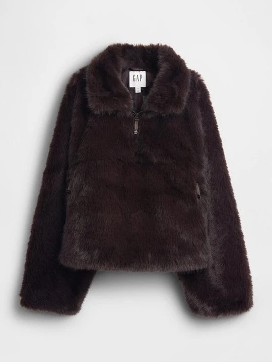 Zdjęcie produktu Bluza z polaru GAP brązowy