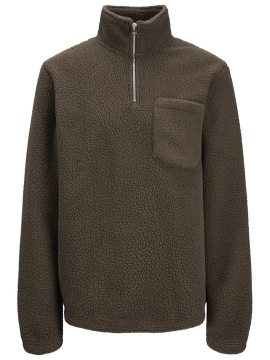 Zdjęcie produktu Bluza z polaru Jack&Jones ciemnobrązowy