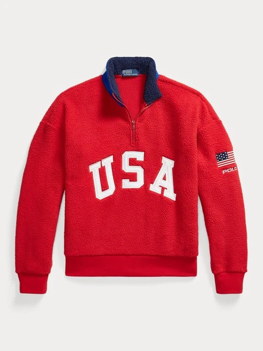 Zdjęcie produktu Bluza z polaru Polo Ralph Lauren czerwony