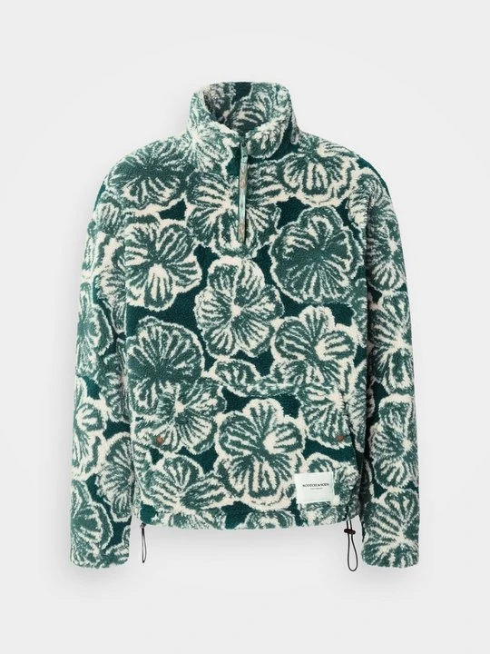 Zdjęcie produktu Bluza z polaru Scotch & Soda zielony melanż