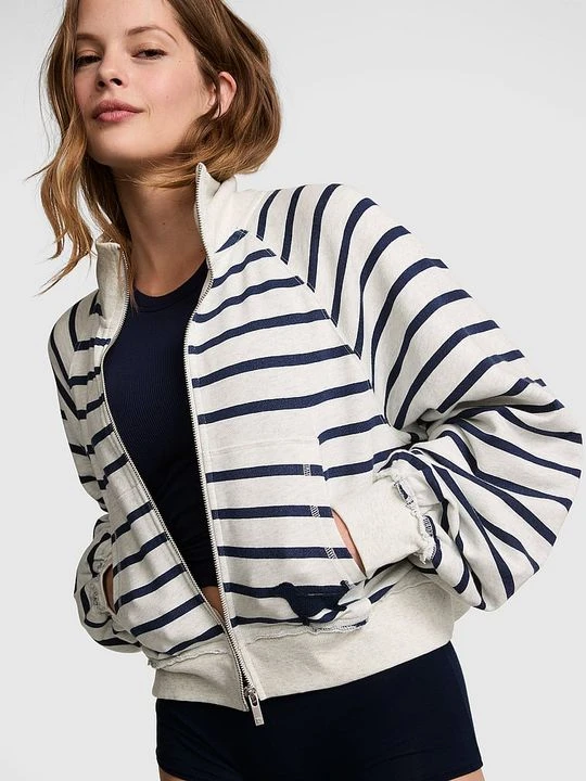 Zdjęcie produktu Bluza z półgolfem zapinana na zamek Campus Terry Victoria's Secret