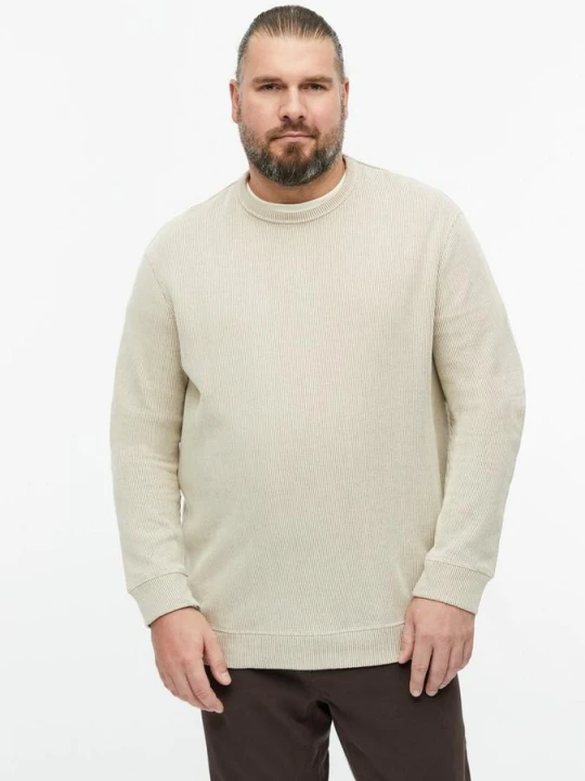 Zdjęcie produktu Bluza z prążkowaną fakturą s.Oliver beżowy