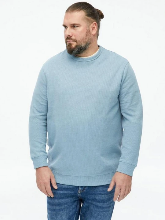 Zdjęcie produktu Bluza z prążkowaną fakturą s.Oliver niebieski