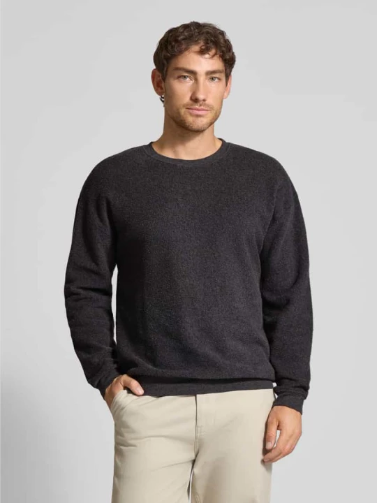 Zdjęcie produktu Bluza z prążkowanymi wykończeniami model ‘BOBYPARK’ American Vintage Antracytowy