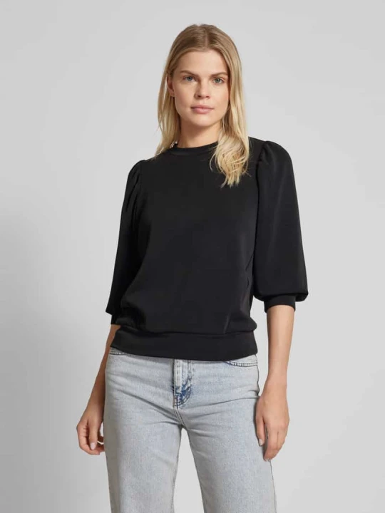 Zdjęcie produktu Bluza z rękawem 3/4 Selected Czarny