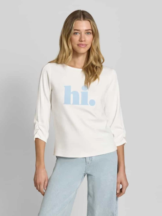 Zdjęcie produktu Bluza z rękawem o dł. 3 / 4 MORE & MORE Złamany biały