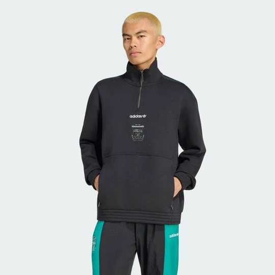 Zdjęcie produktu Bluza z suwakiem do połowy długości Liverpool FC EQT Adidas czarny