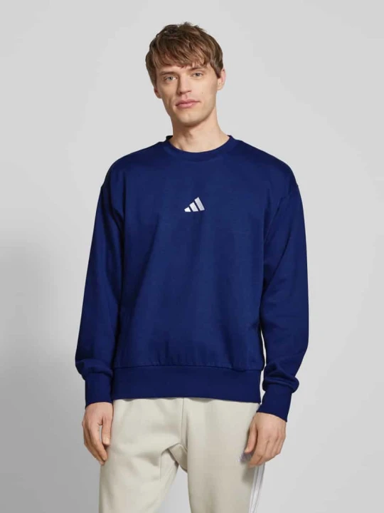Zdjęcie produktu Bluza z wyhaftowanym logo Adidas Granatowy