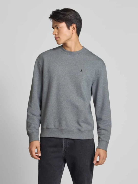 Zdjęcie produktu Bluza z wyhaftowanym logo Calvin Klein Jeans Średnioszary